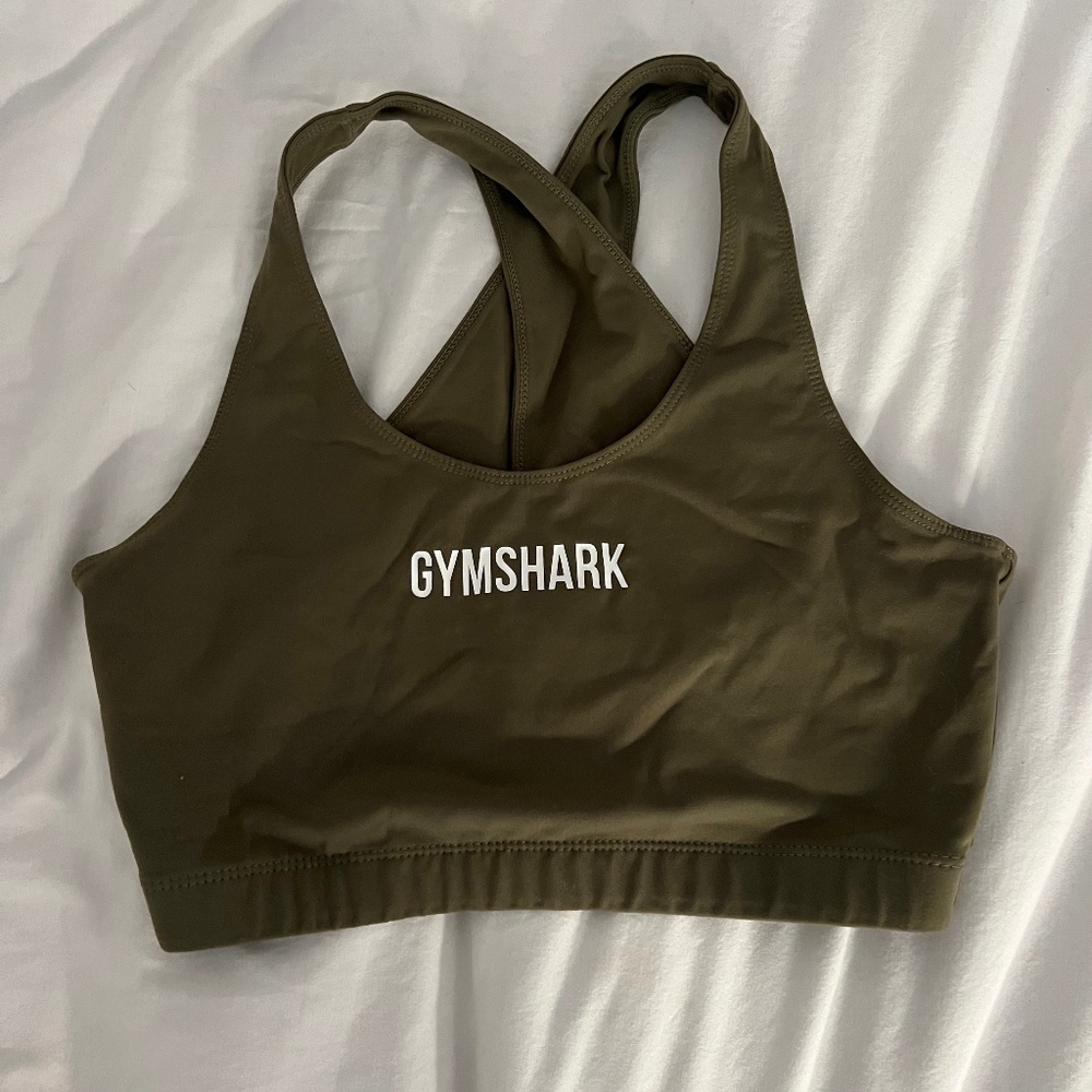 Green GymShark Sports Bra